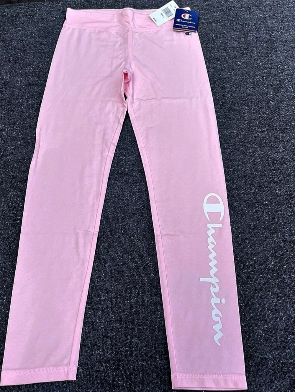 Champion Signature Script Logo Active Leggings Pink Large